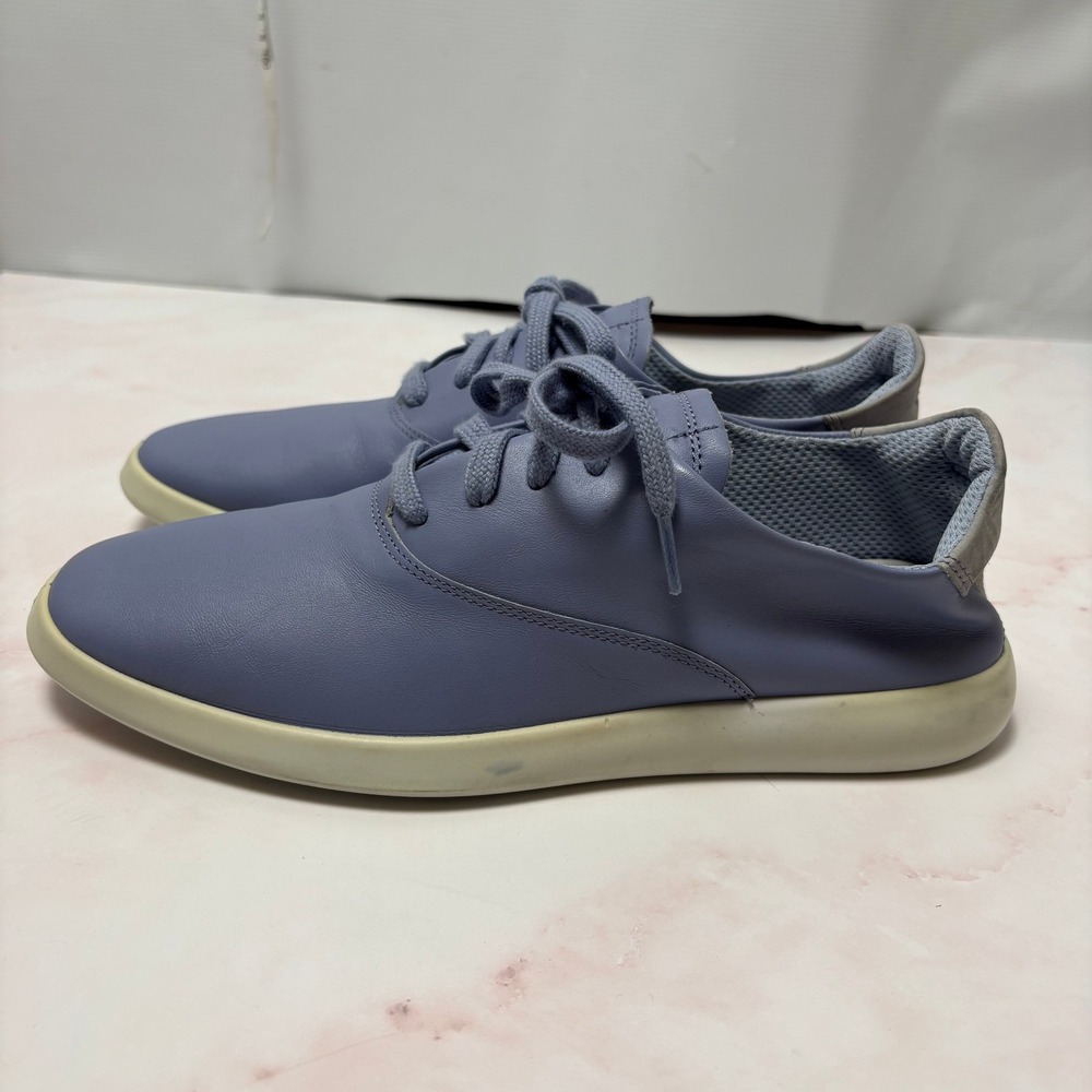 ECCO Womens Eventide Blue Lace Up Sneakers Shoes EU 41 US 10 Minimalist Modern - Picture 3 of 7